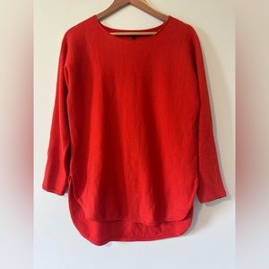 Paprika Eileen Fisher Merino Boatneck Sweater